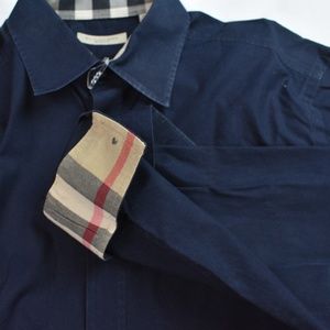 Burberry Navy Button Down